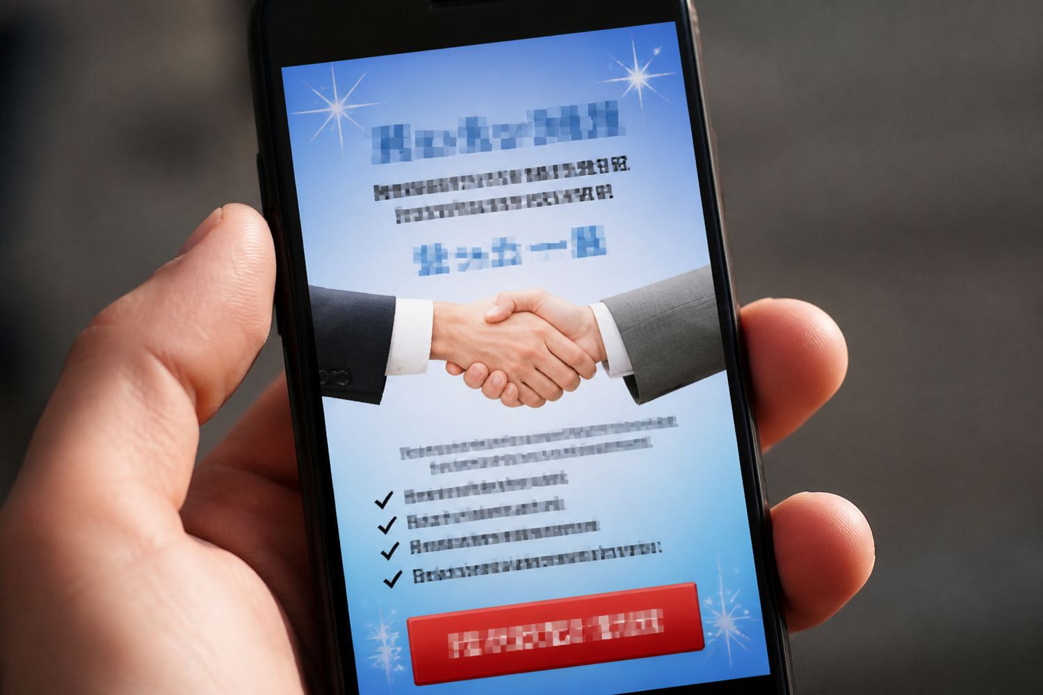 A generic, low-contrast social advertisement.